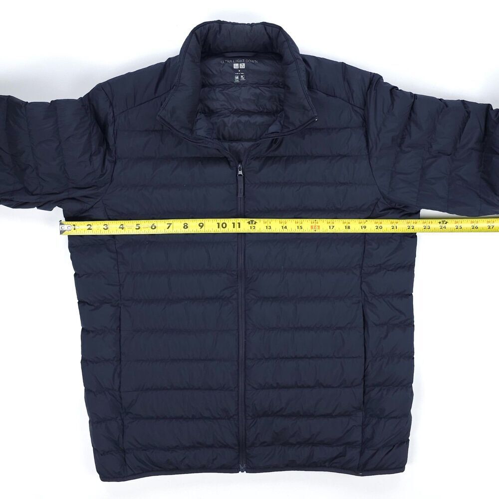 NEW Uniqlo Ultra Light Down Puffer Jacket Navy DWR Soft Shell Minimal Gorpcore - Picture 3 of 6